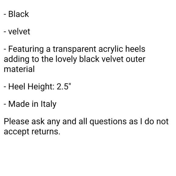 HOST PICK RAG & Bone Drea Black Velvet Boots with clear acrylic heels‼️SALE 😘‼️ - Picture 6 of 14